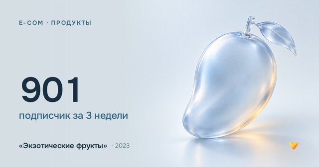 901 подписчик за 3 недели